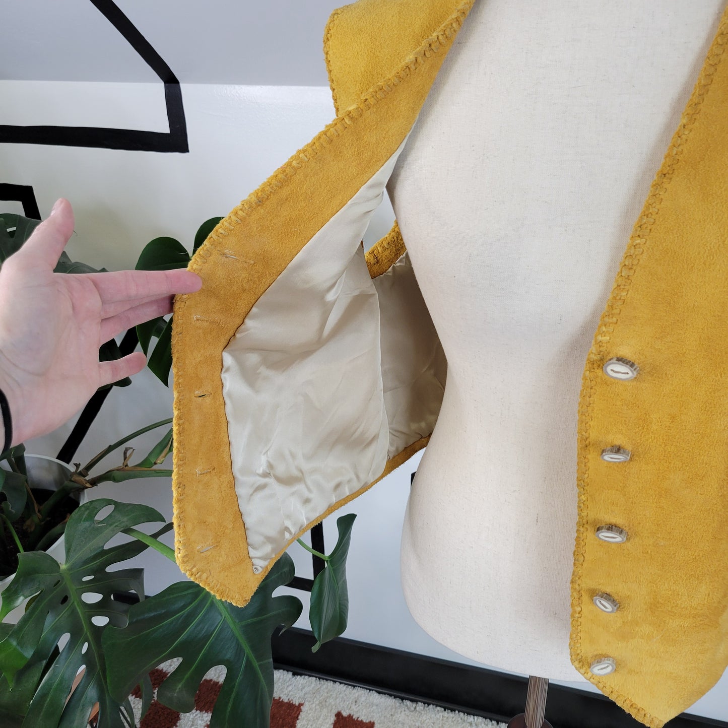 Vintage Wyoming Fur and Leather Company Genuine Suede Leather Vest - medium