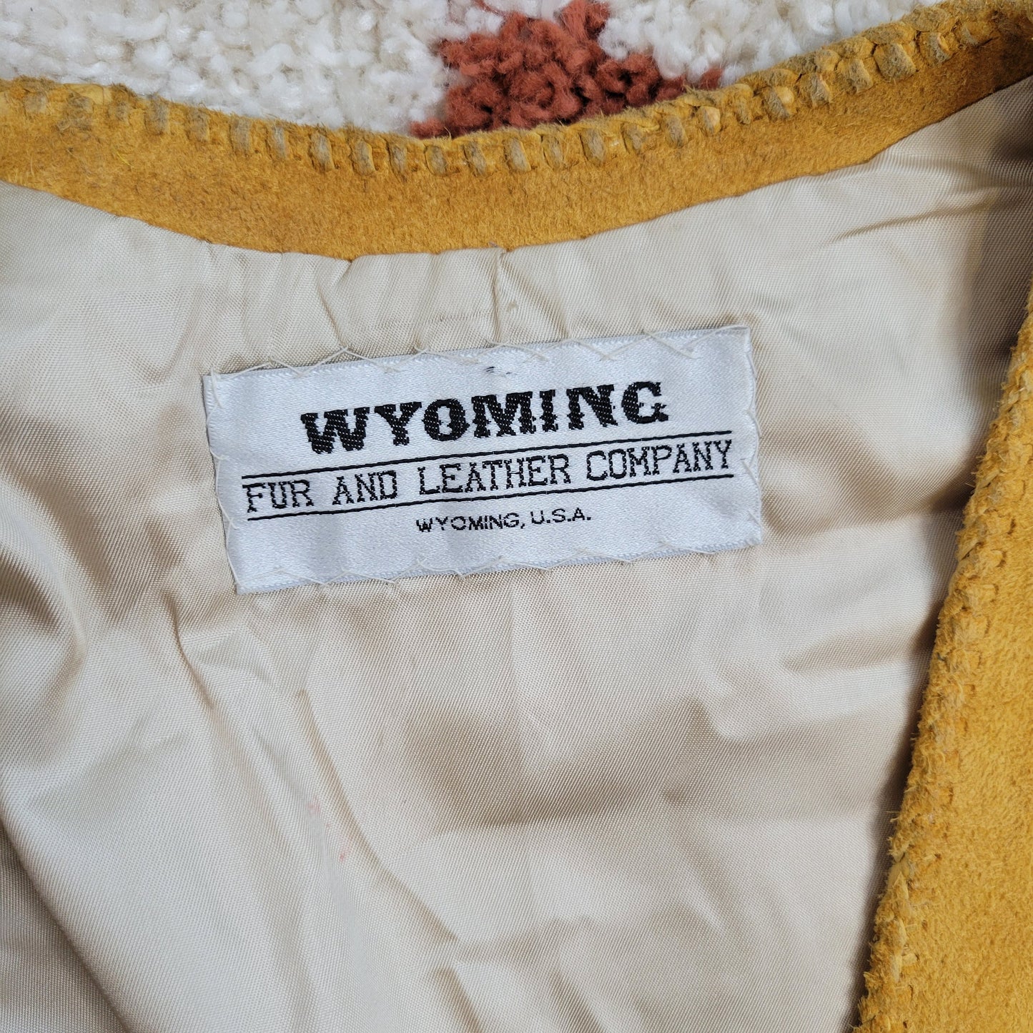 Vintage Wyoming Fur and Leather Company Genuine Suede Leather Vest - medium