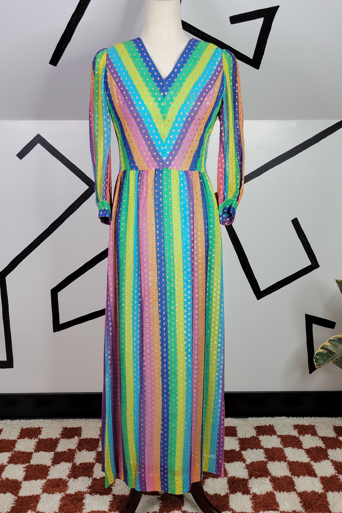 Nat Kaplan Couture Rainbow Dress