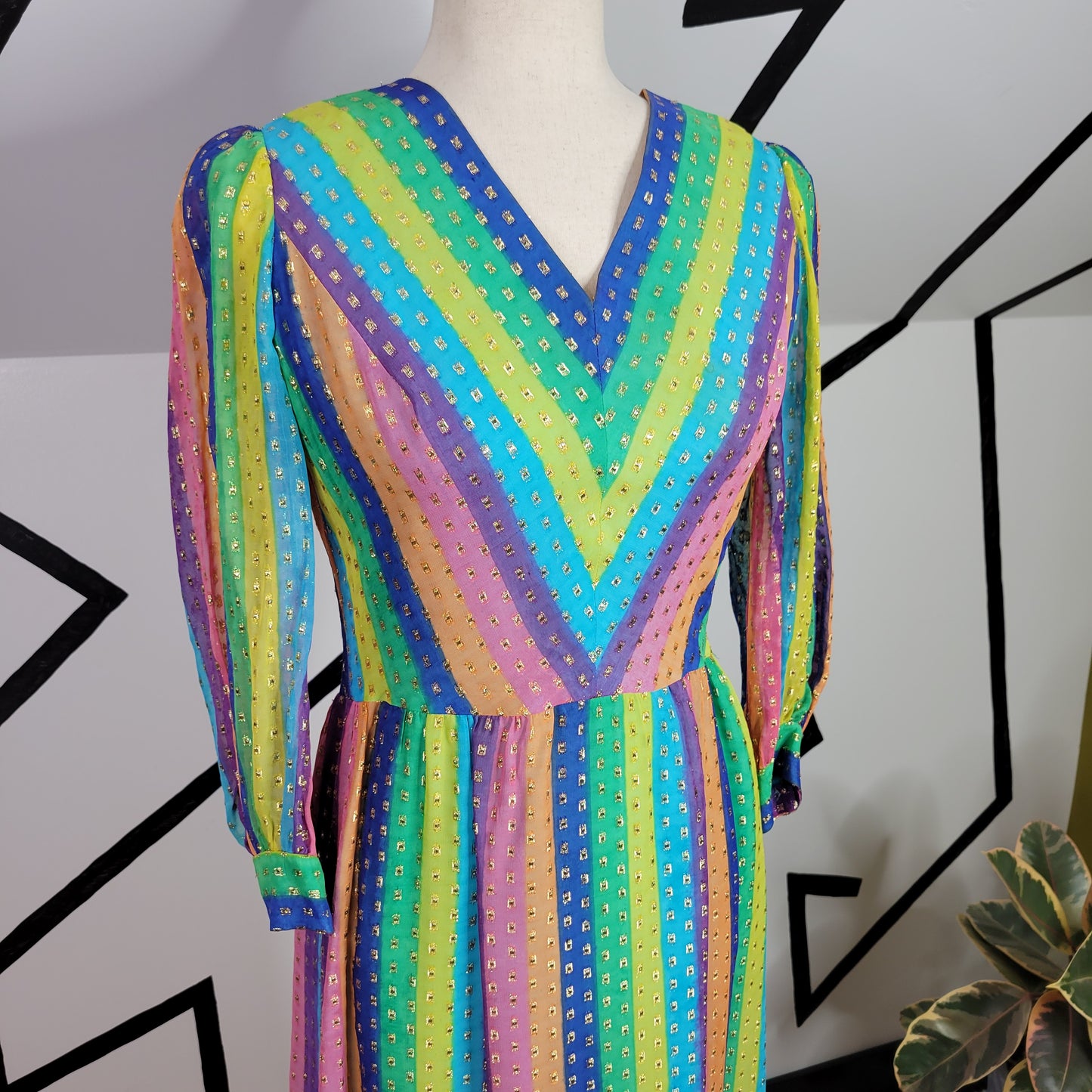 Nat Kaplan Couture Rainbow Dress