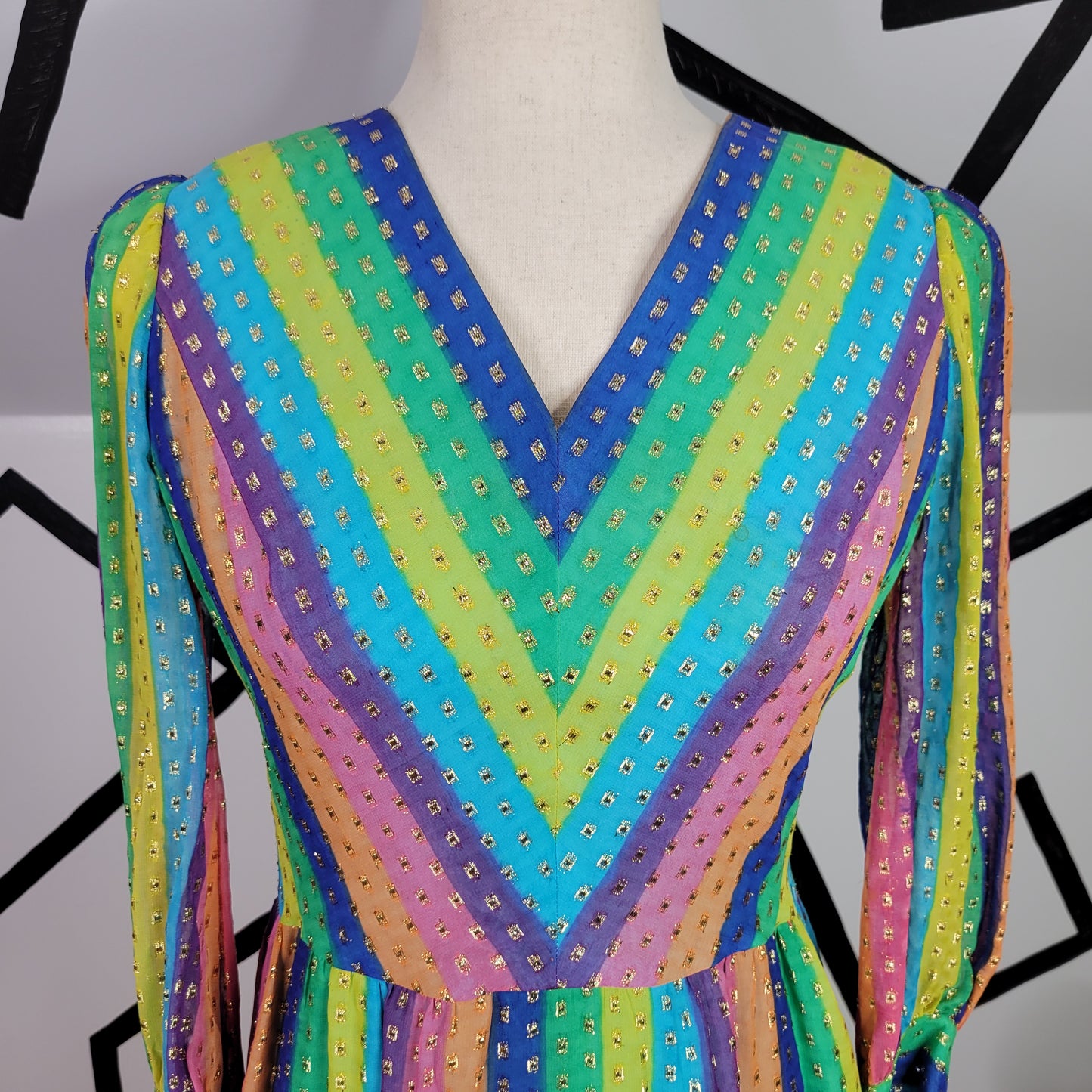 Nat Kaplan Couture Rainbow Dress