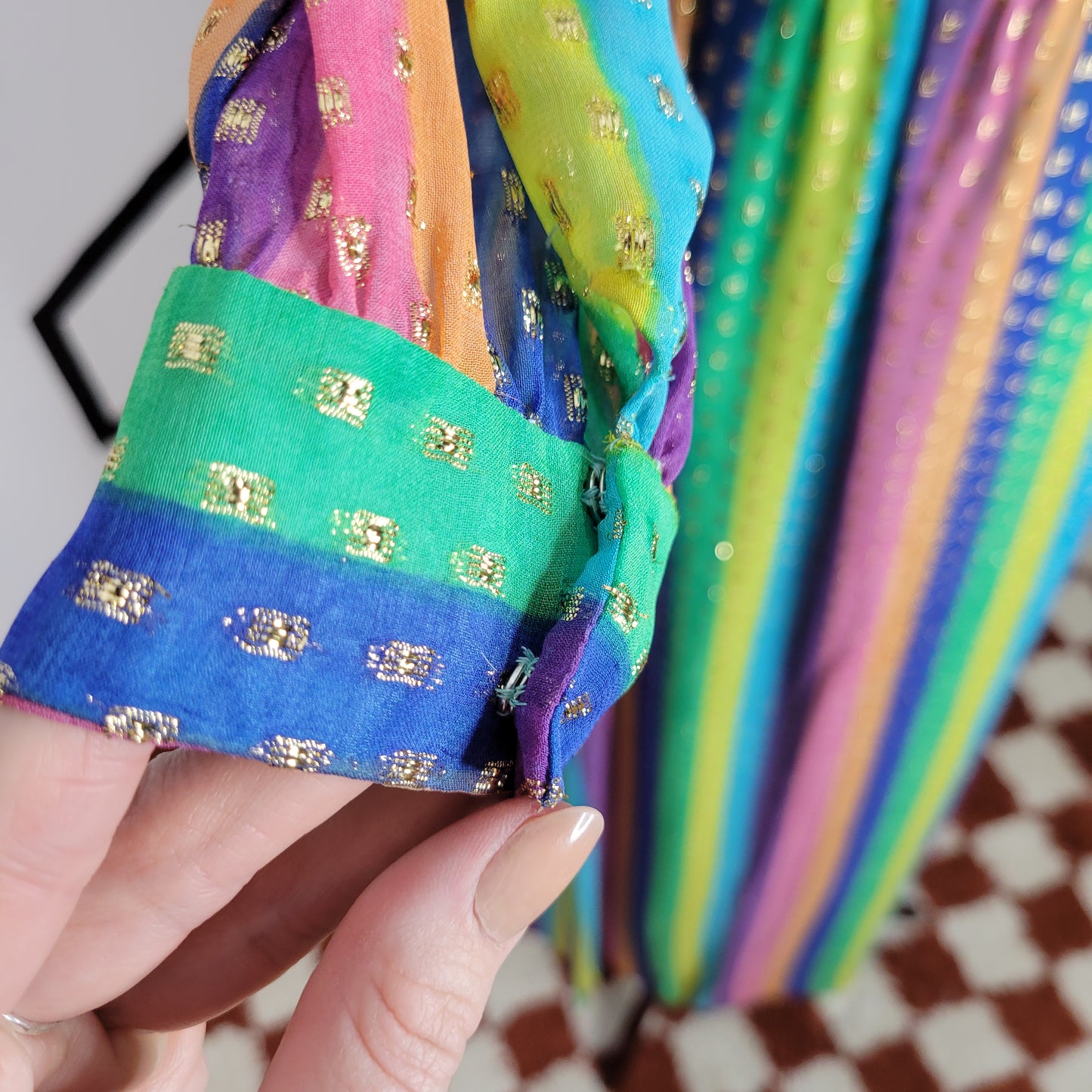 Nat Kaplan Couture Rainbow Dress