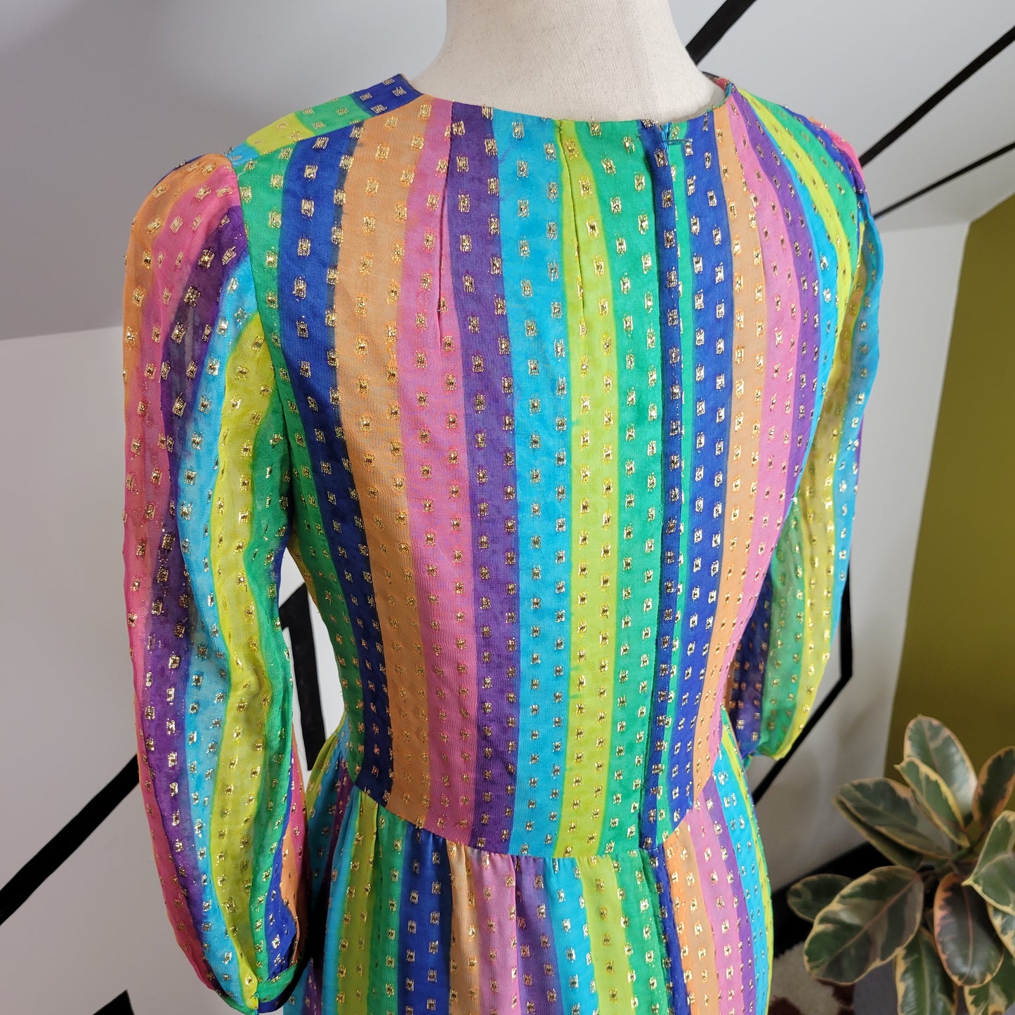 Nat Kaplan Couture Rainbow Dress