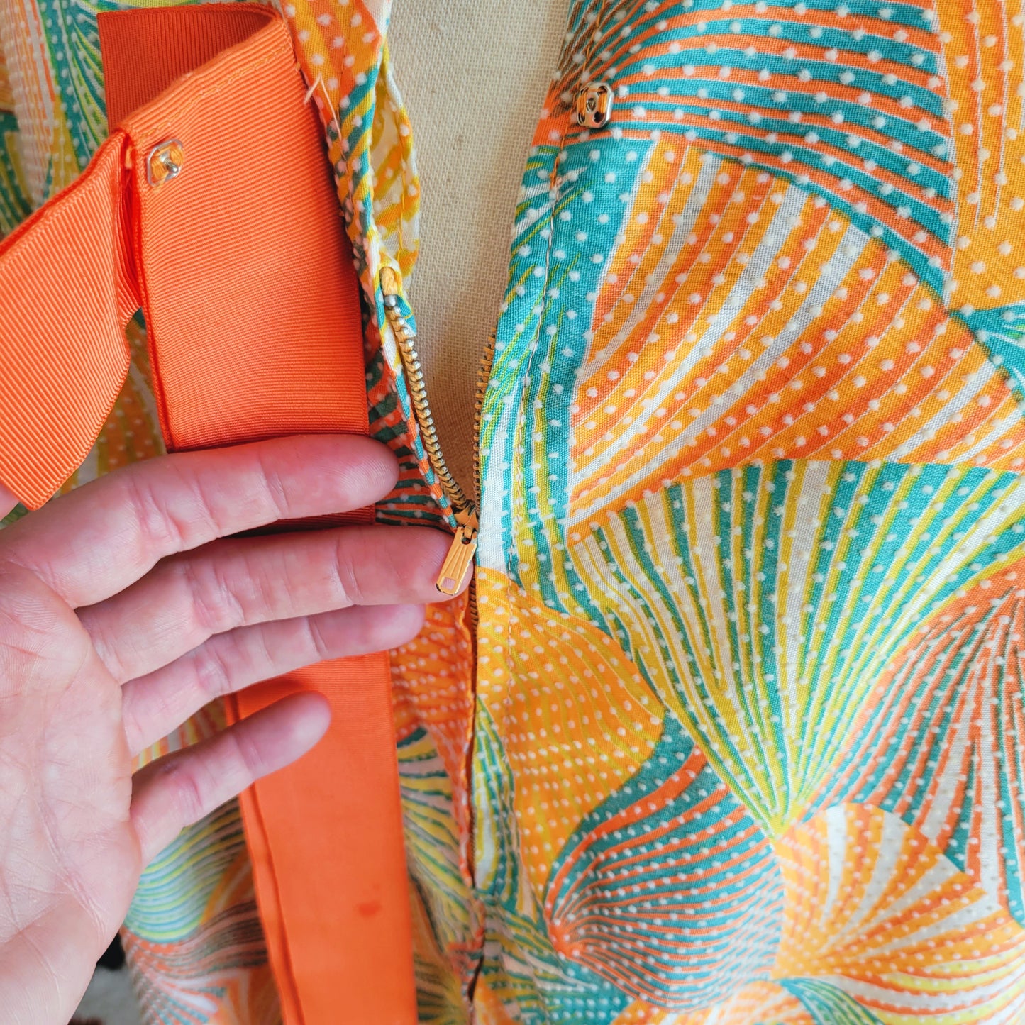 Mode O'Day 50s Union Made Retro Print Housedress - XL