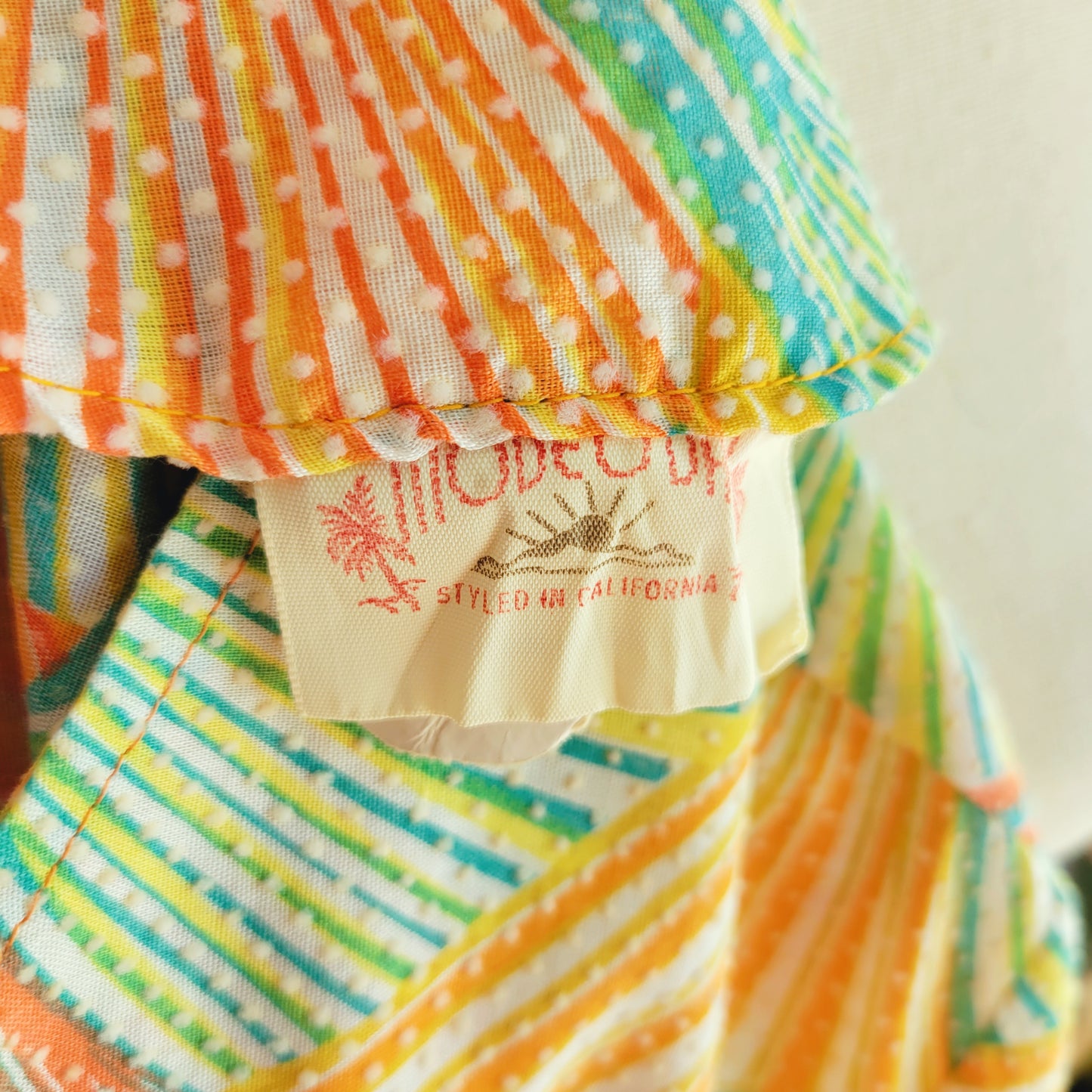 Mode O'Day 50s Union Made Retro Print Housedress - XL