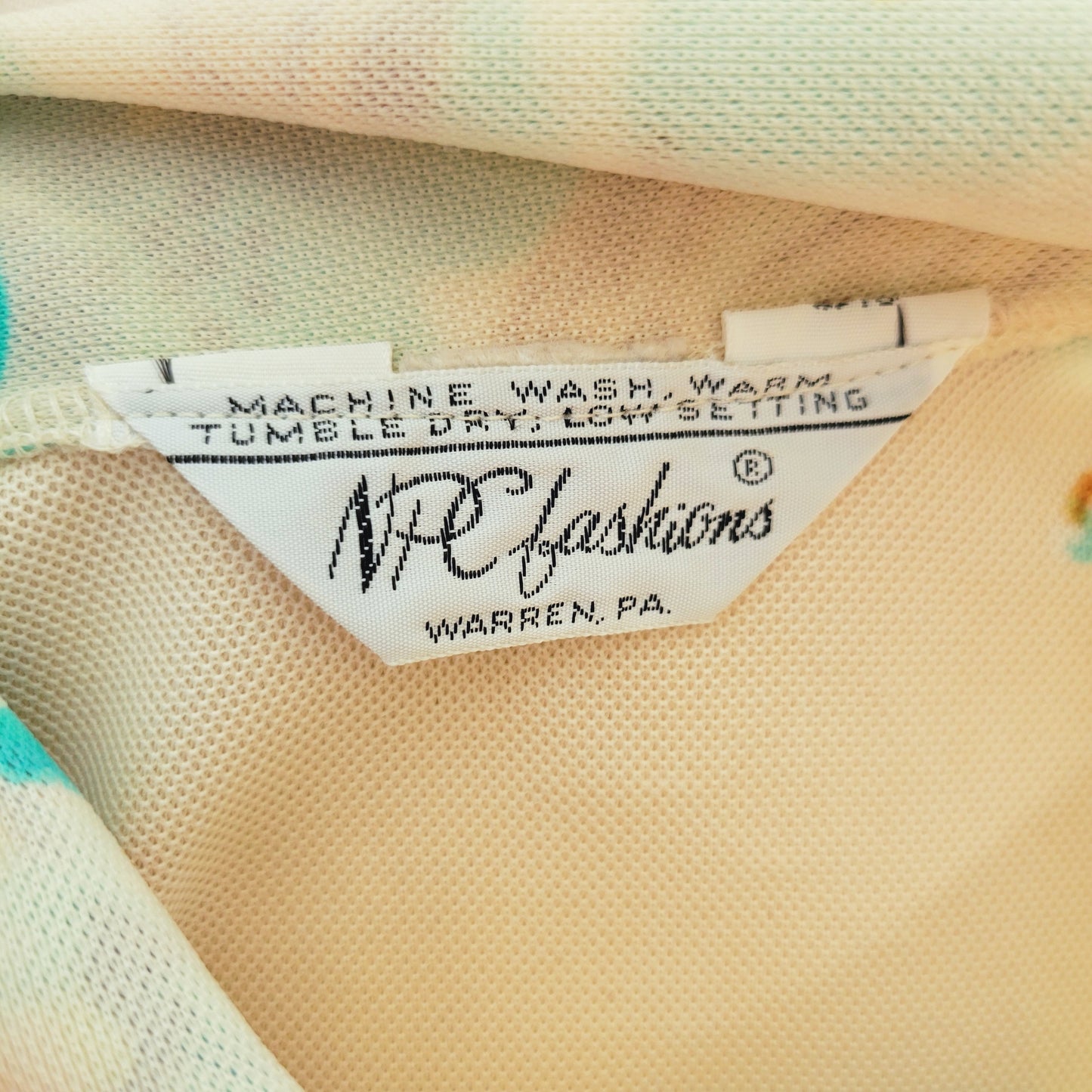 NPC Fashions Vintage 80s Bright Floral Top - medium