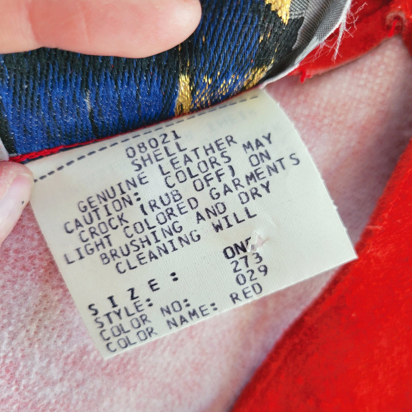 Pioneer Wear Vintage Red Suede Leather Fringe Shawl - OS