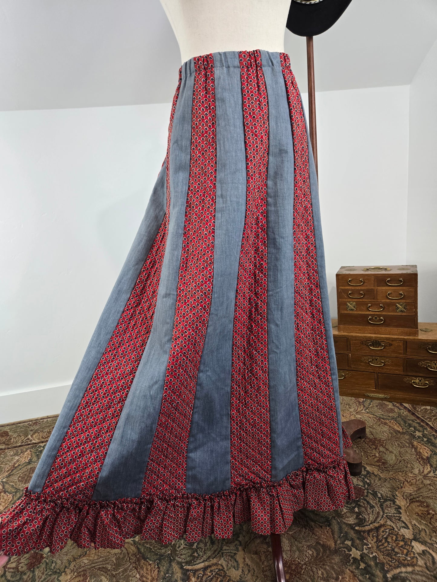 Chessa Davis Vintage Prairie Maxi Skirt - L/XL