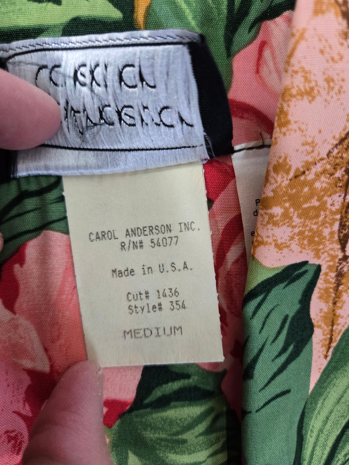 Carol Anderson Collection Vintage Floral Rayon Blazer - medium