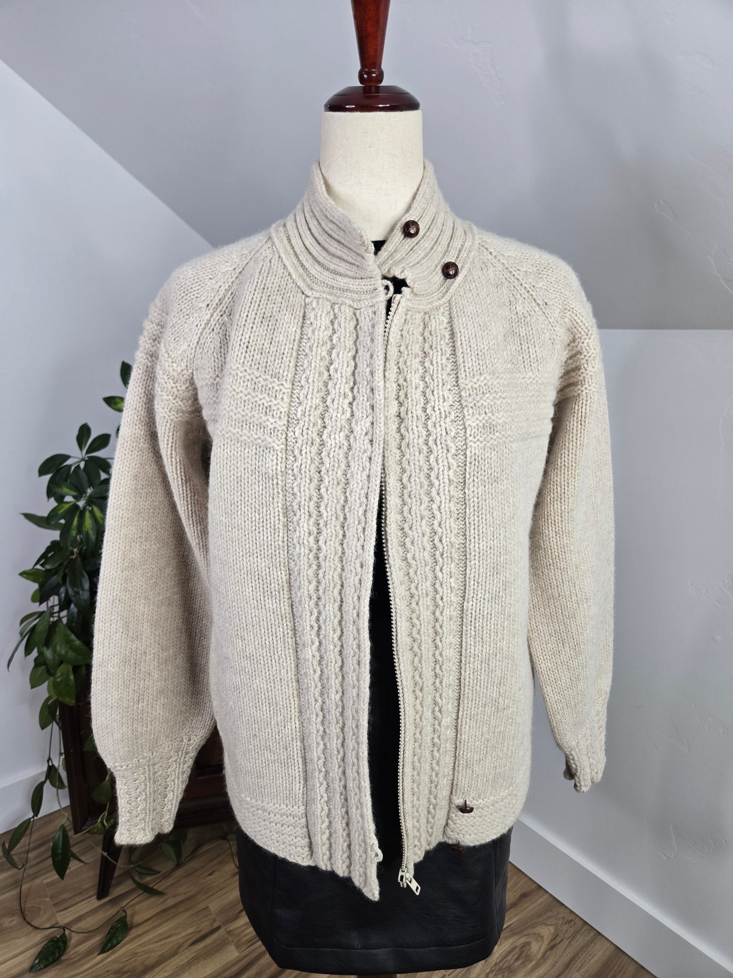 Eddie Bauer Vintage Wool Full Zip - medium