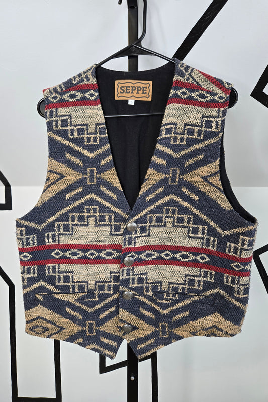 Seppe Vintage 80s Western Tapestry Vest - large