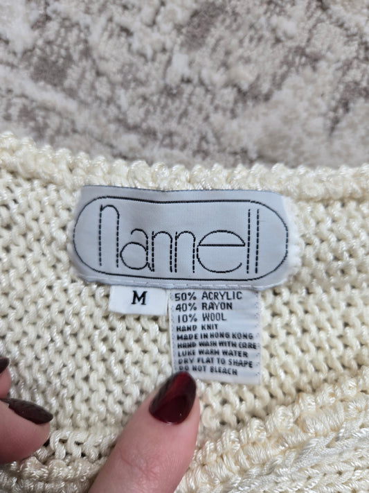 Nannell Vintage 80s Sequin Dragon Sweater - medium