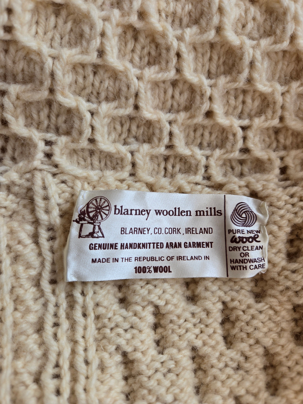 Blarney Woolen Mills Irish Knit Cardigan - medium