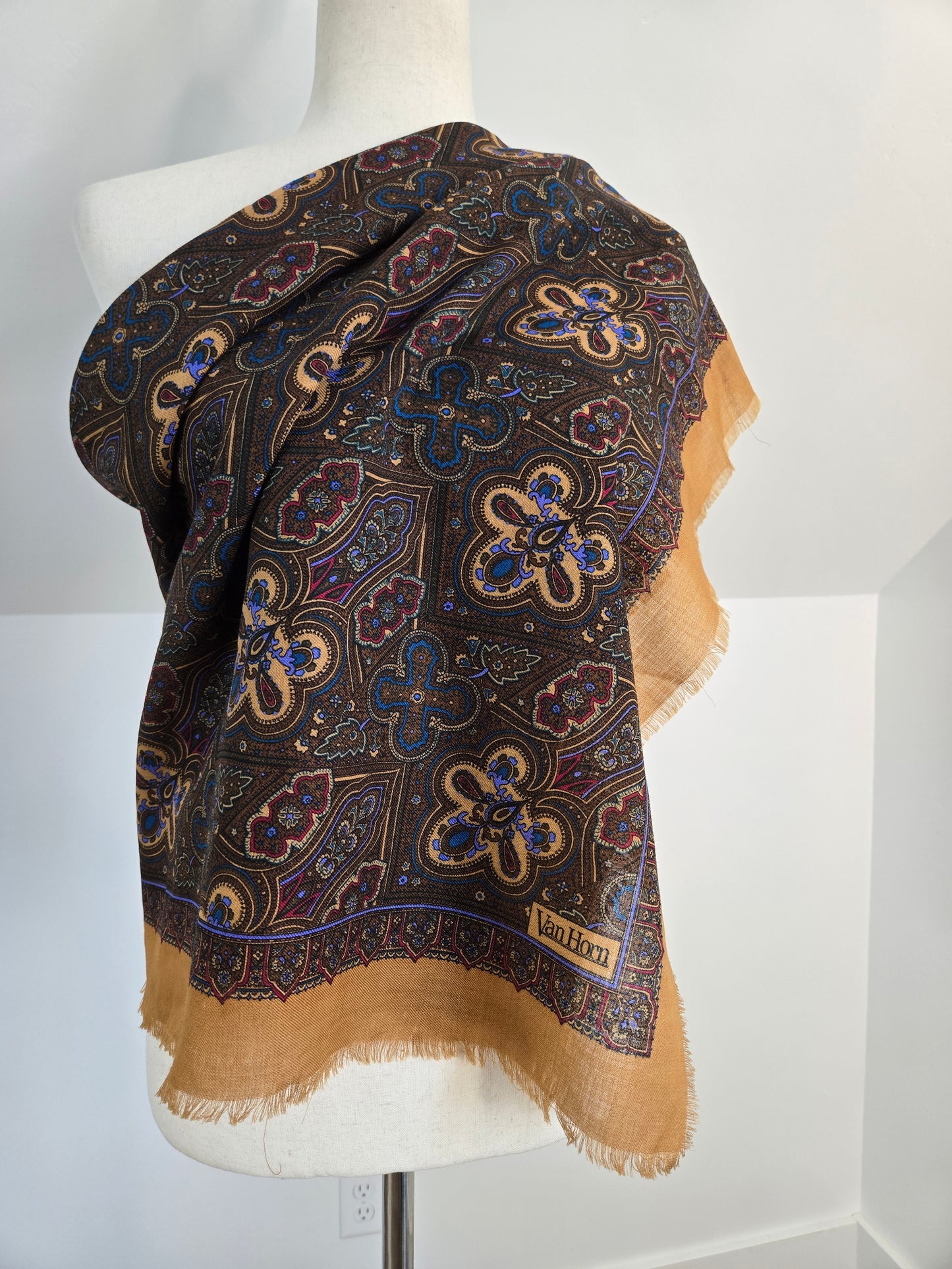 Van Horn Lightweight 100% Wool Scarf Made in Japan