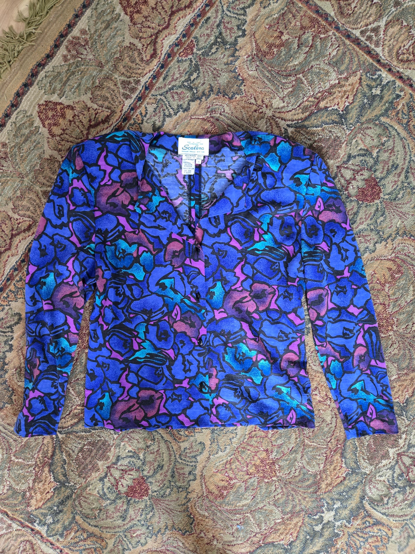 Scalera Vintage 60s Wool Made in Italy Top - small
