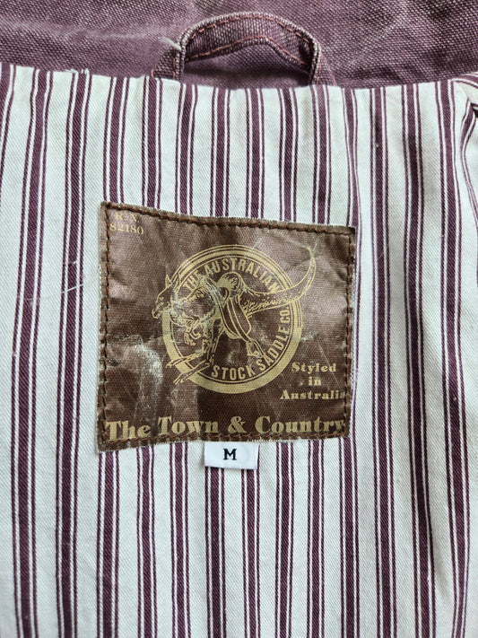 Australian Stock Saddle Co Town and Country Vintage Cotton Ranch Barn Coat - L/XL