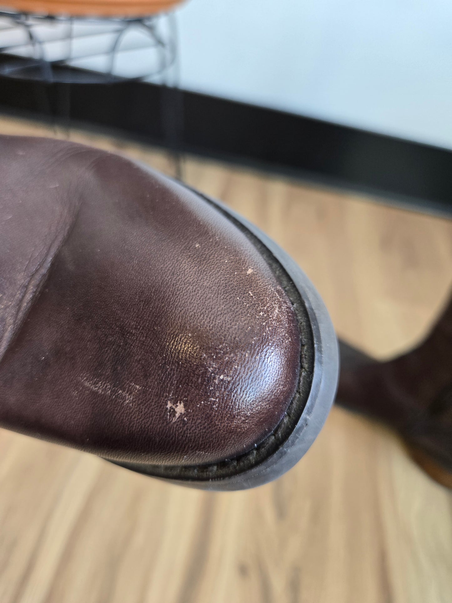 Etienne Aigner Brown Tall Leather Riding Boots - Size 6