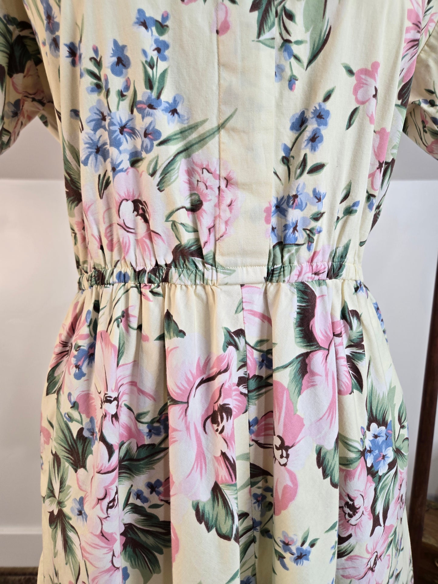 All Week Long 80s Cotton Floral Dress - medium