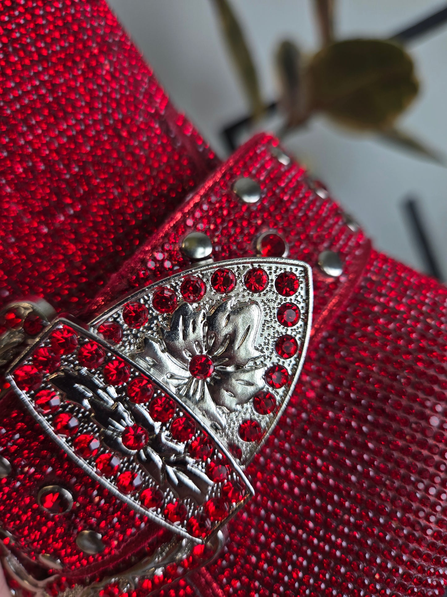 Dorothy Does Western! Antonia Rhinestone Western Ankle Boot in Red - Size 8.5