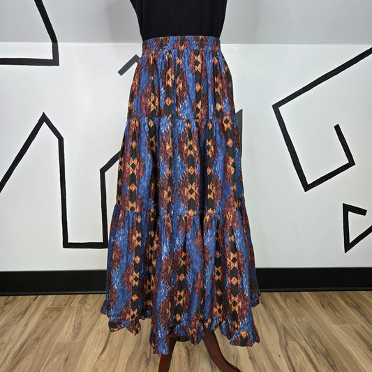 Ozark Mountain Vintage Cotton Western Skirt - medium