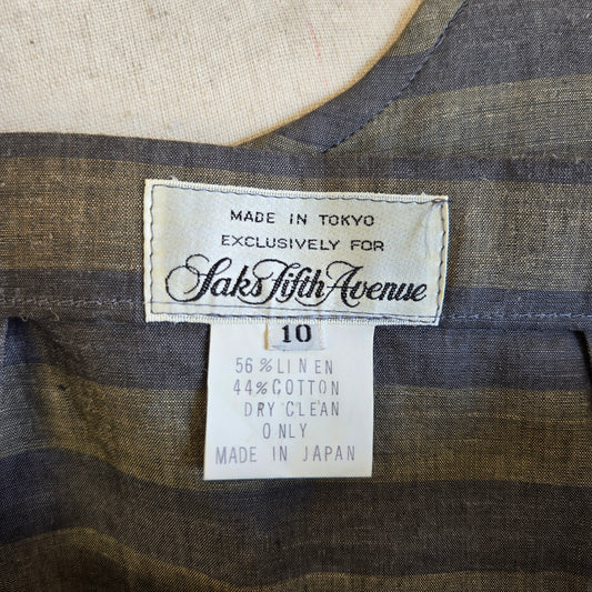 Saks Fifth Avenue Vintage Two Piece Set Made in Tokyo - size 10