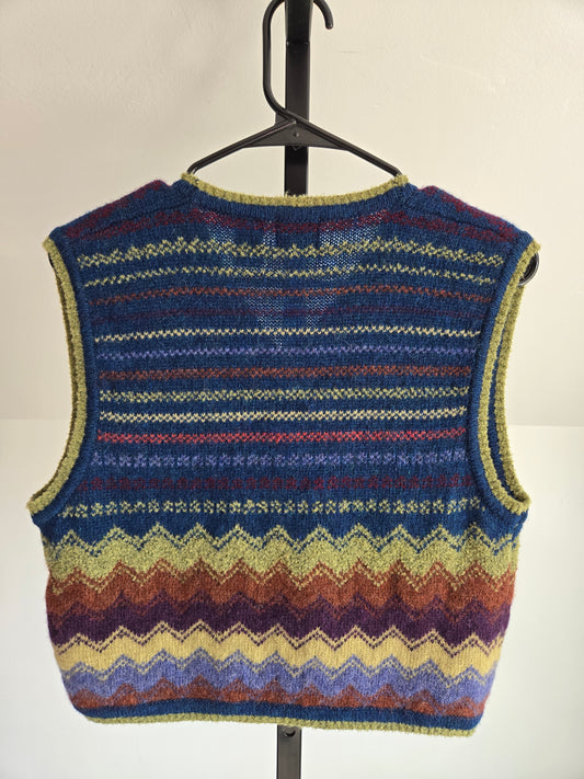 Vintage Wool Blend Vest - S/M