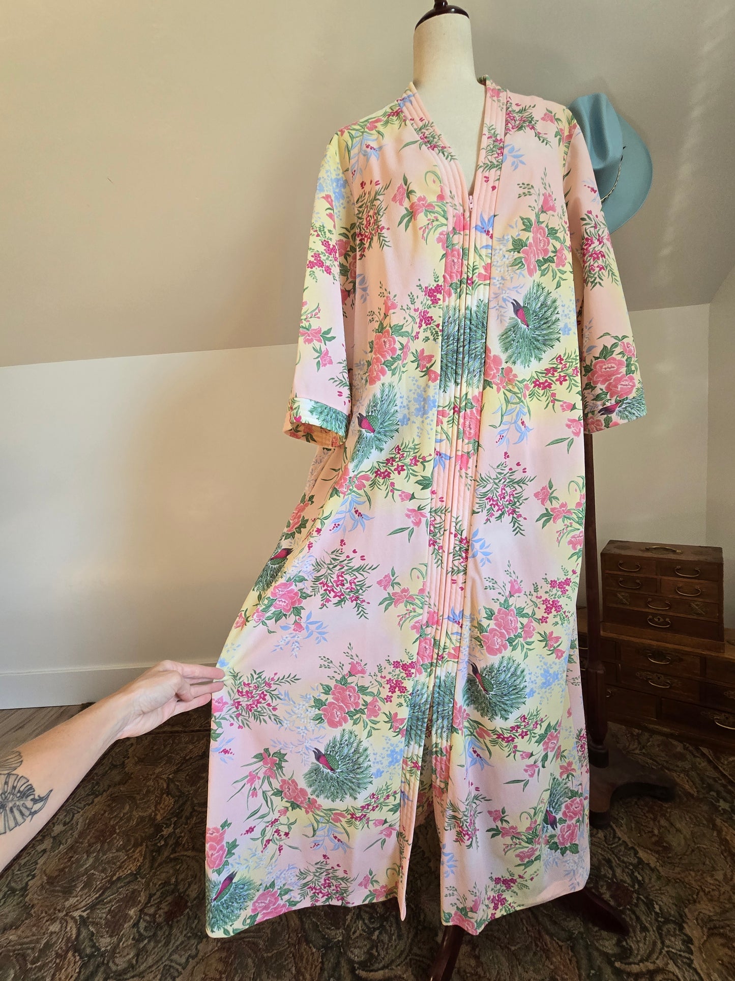 Sears Take Along 60s Union Made Zipper Front Housedress - 2XL