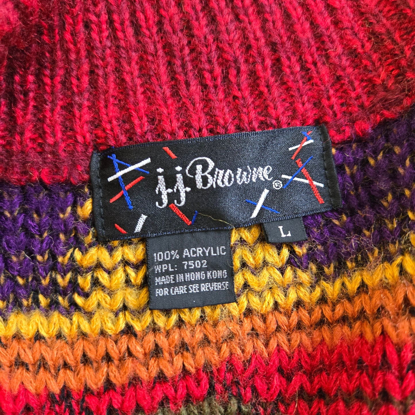 JJ Browne Vintage Funky Chunky Knit Oversized Cardigan - large