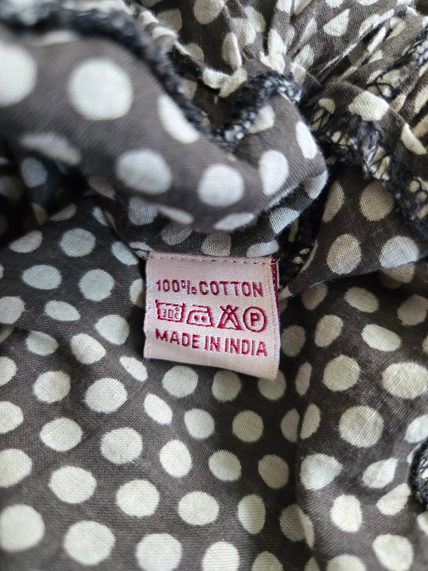 Trade Cloth Lightweight Cotton Polka Dot Dress - XS
