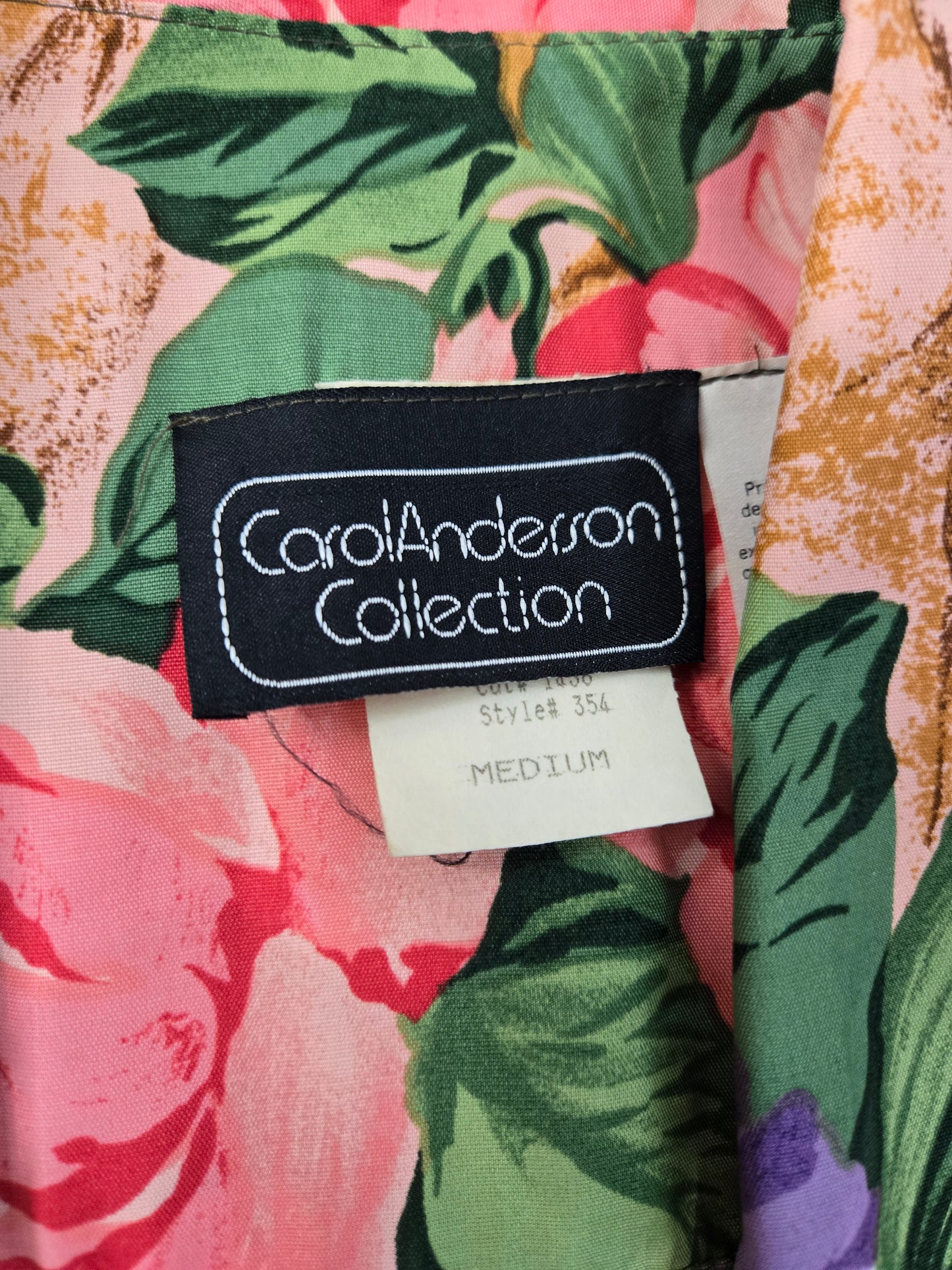 Carol Anderson Collection Vintage Floral Rayon Blazer - medium