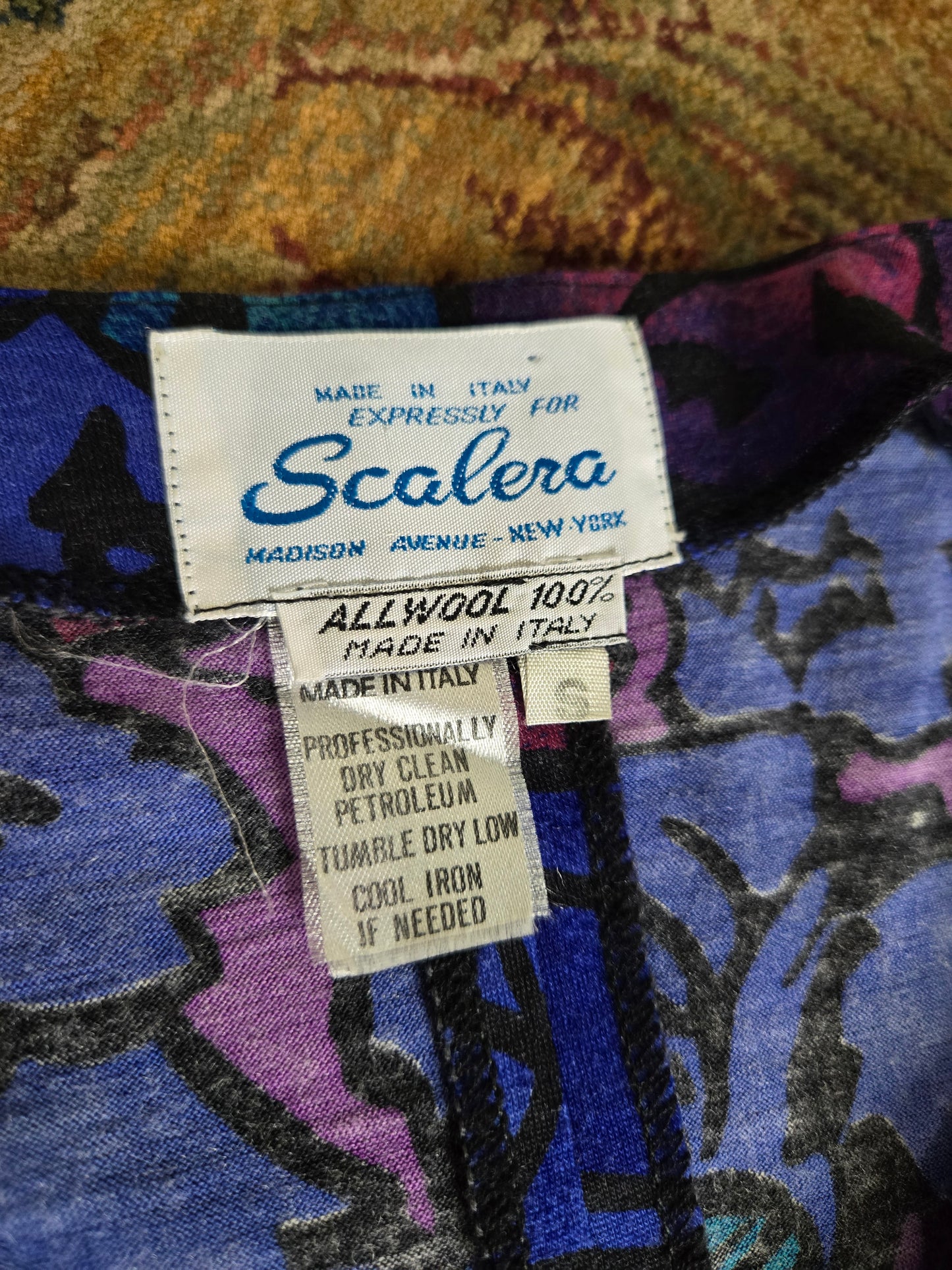 Scalera Vintage 60s Wool Made in Italy Top - small