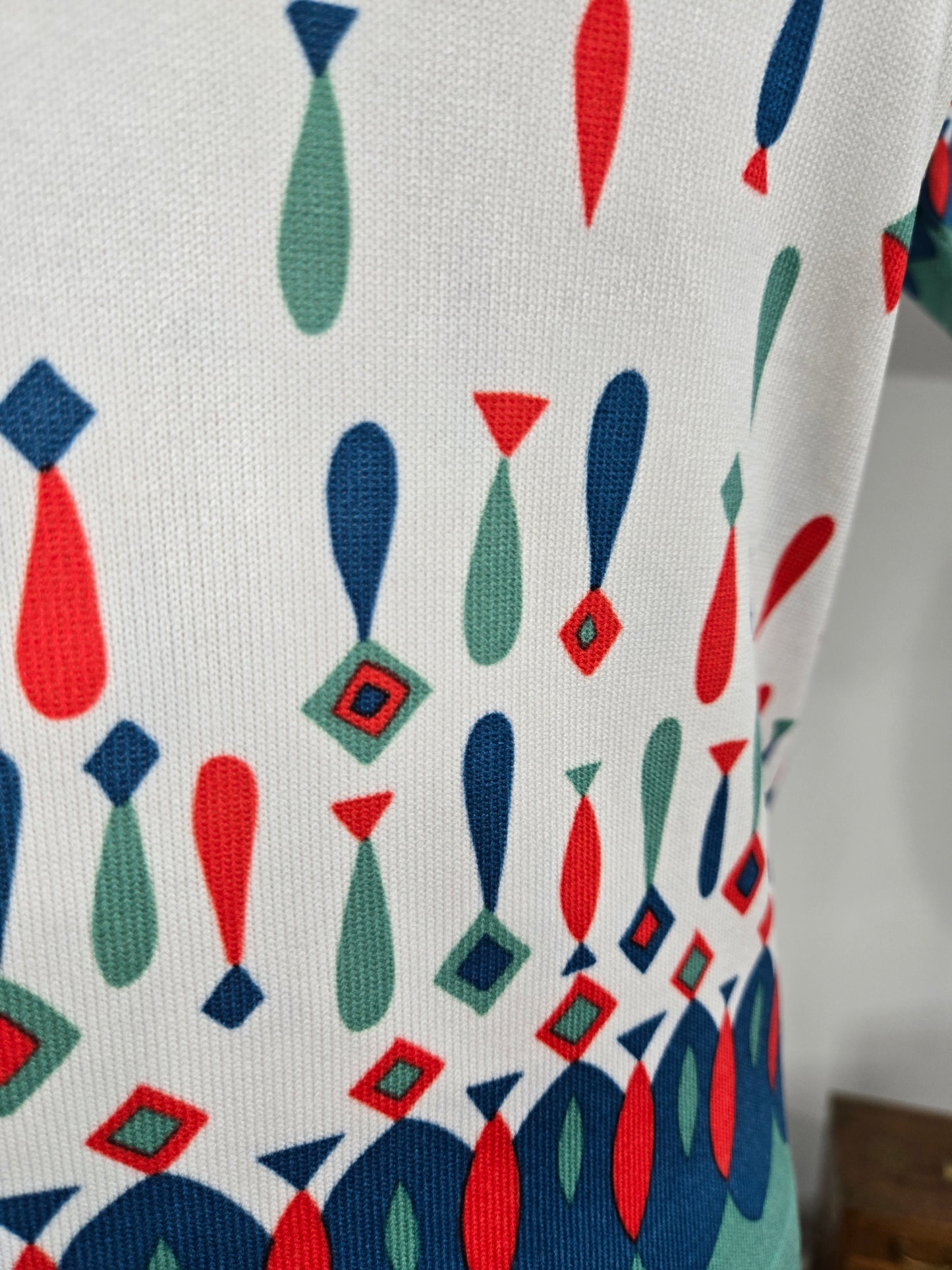 Neyret Paris Made in France Mid Century Mod Print Tee - XS/S