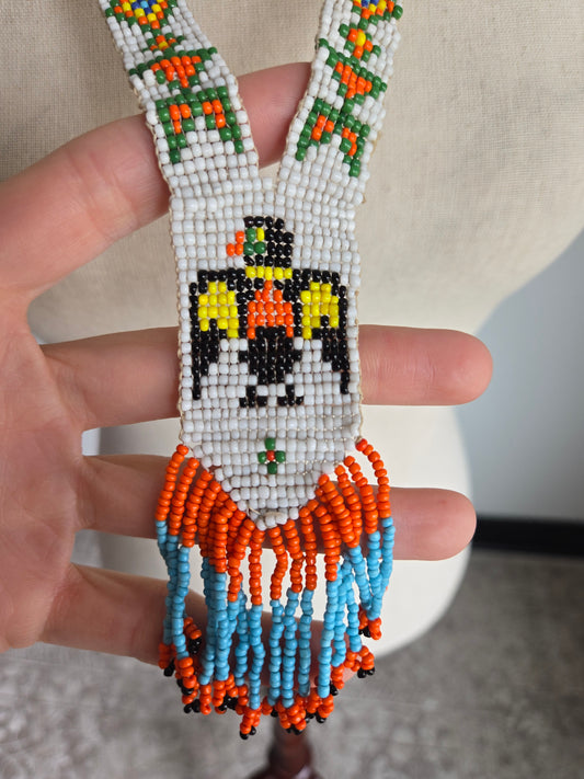 Native American Made Hand Beaded Necklace