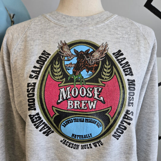 Vintage Mangy Moose Saloon Moose Brew Crew from Jackson Hole, WY - small