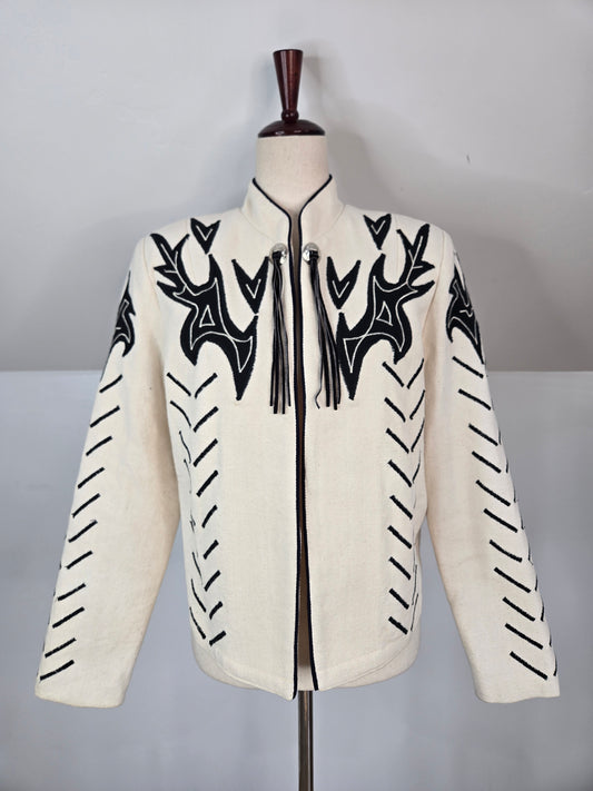 Red Collection Vintage Cotton Canvas Western Jacket - small