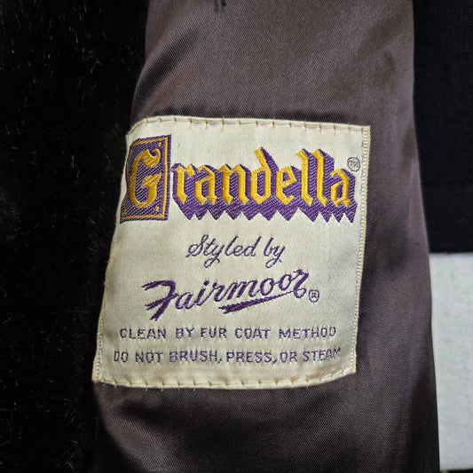 Baskin Vintage Faux Fur Grandella by Fairmoor Coat - Small