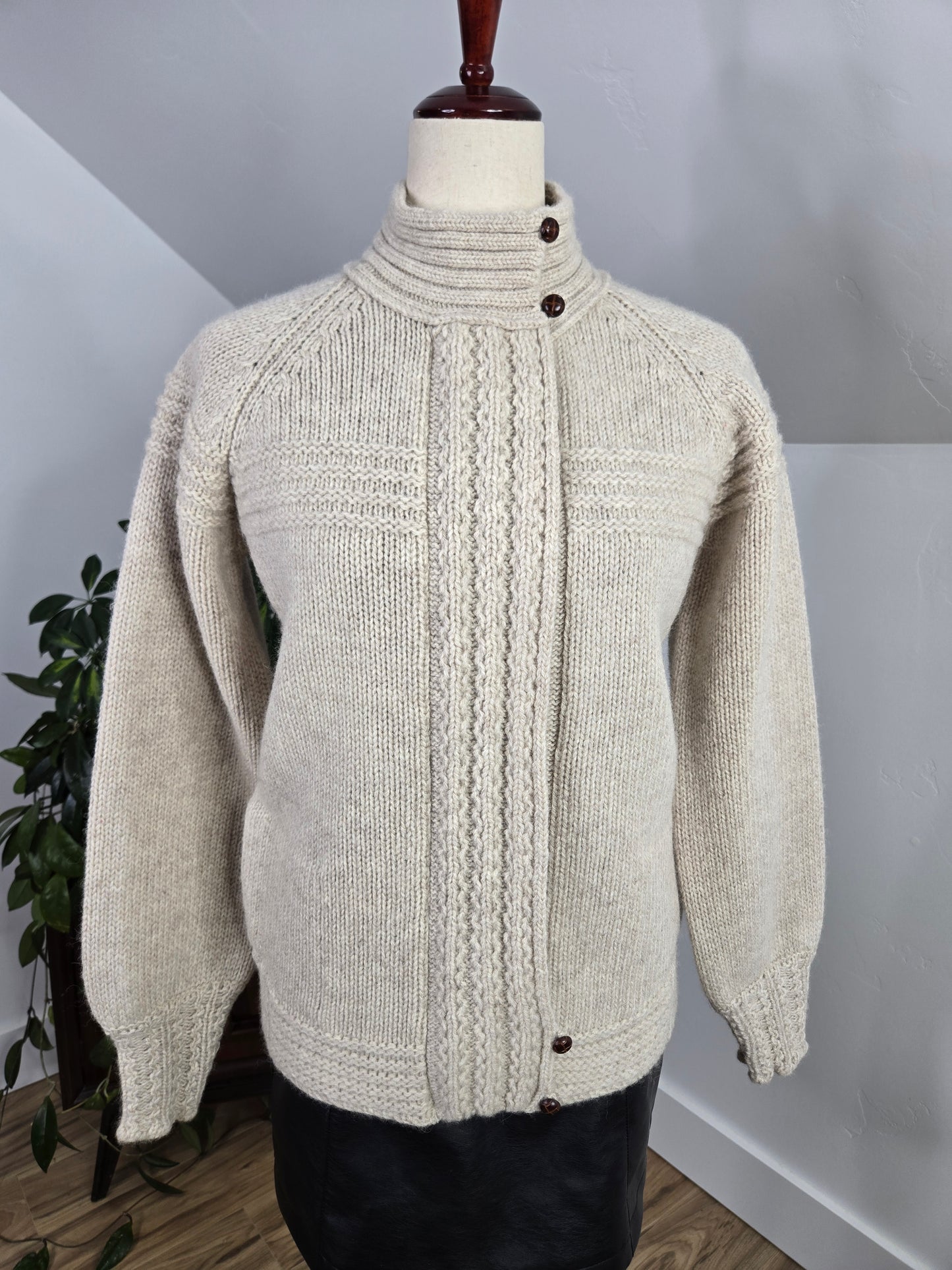 Eddie Bauer Vintage Wool Full Zip - medium