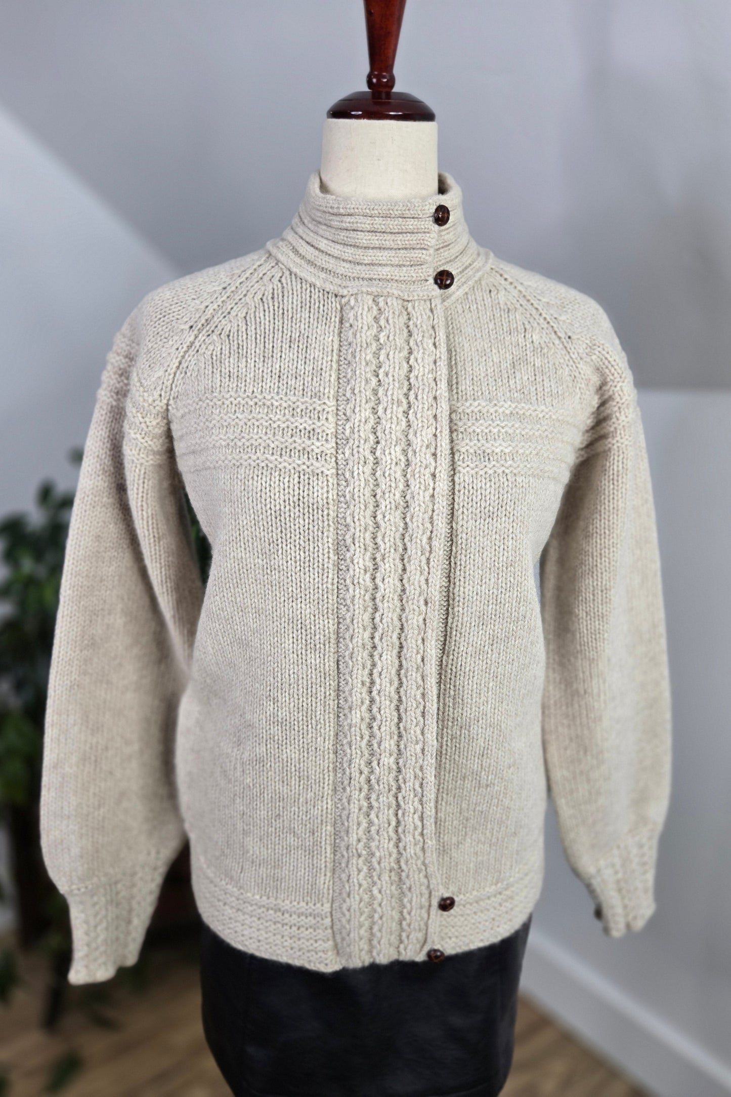 Eddie Bauer Vintage Wool Full Zip - medium