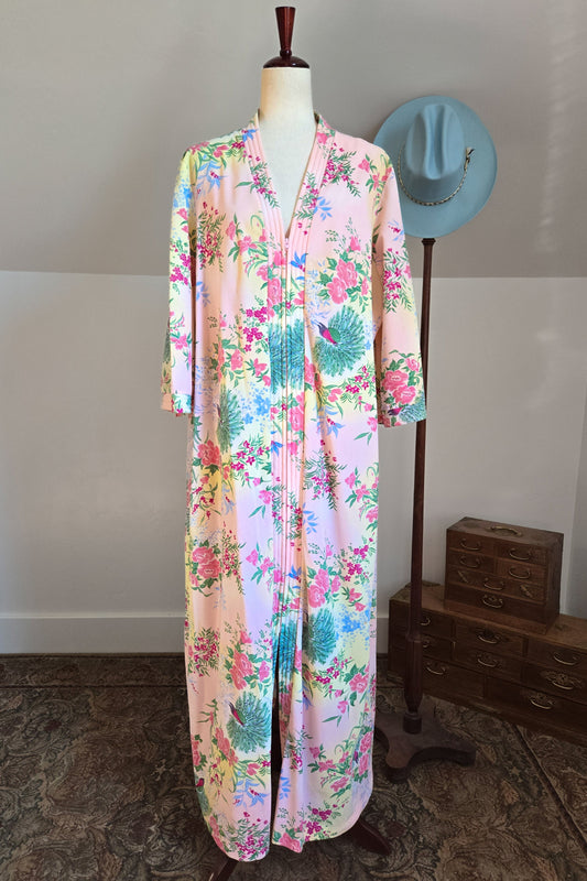 Sears Take Along 60s Union Made Zipper Front Housedress - 2XL