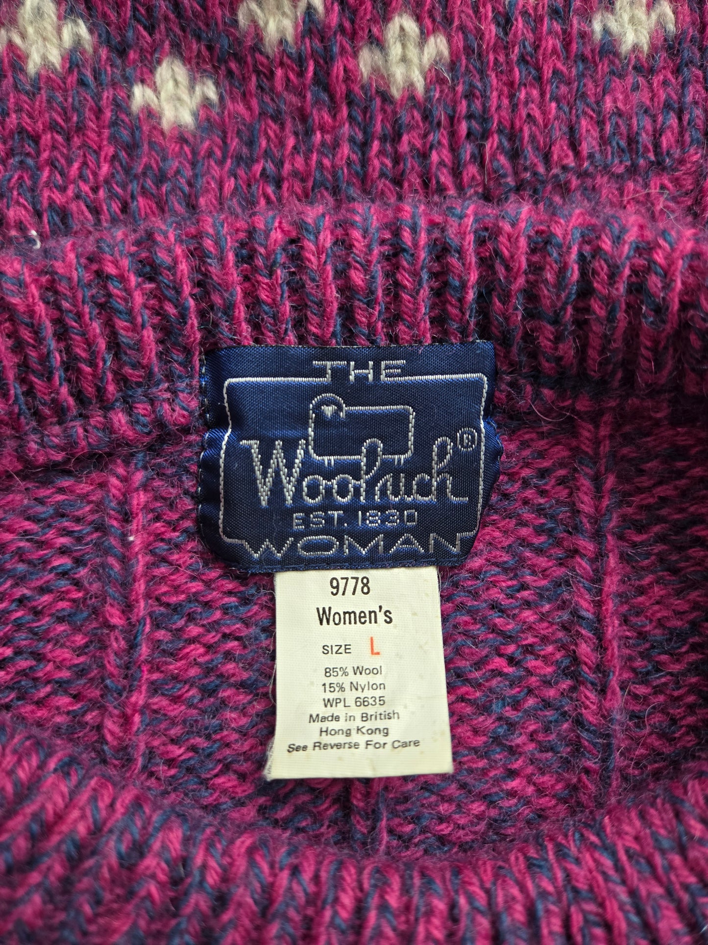Woolrich Vintage 80s Heart Sweater - large