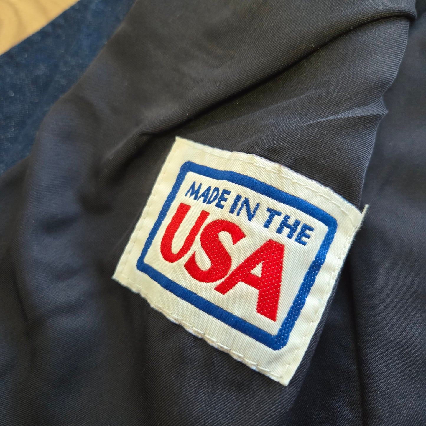 Pioneer Wear Vintage 80s Denim and Tapestry Crop Jacket - Large