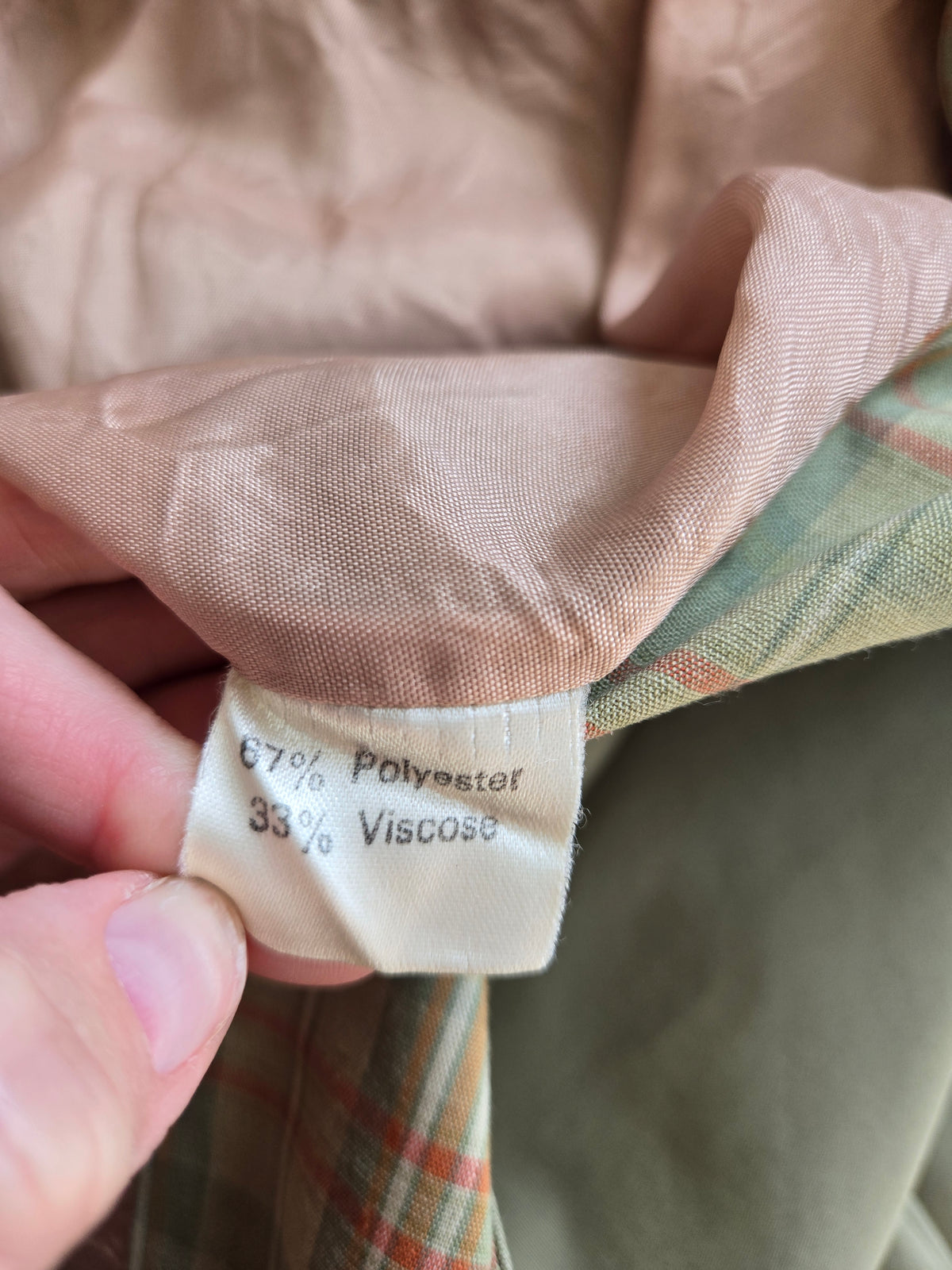 Vintage 60s Quilted Trench Coat - Small/Medium