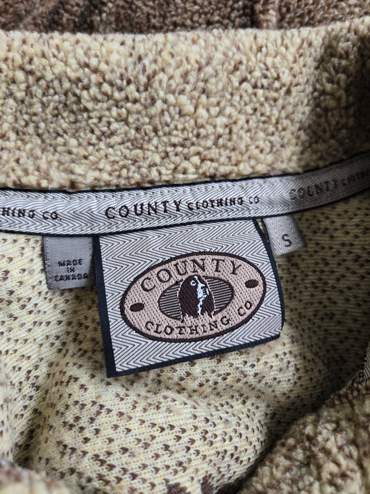 County Clothing Co Vintage 90s Horse Fleece Shacket - Medium