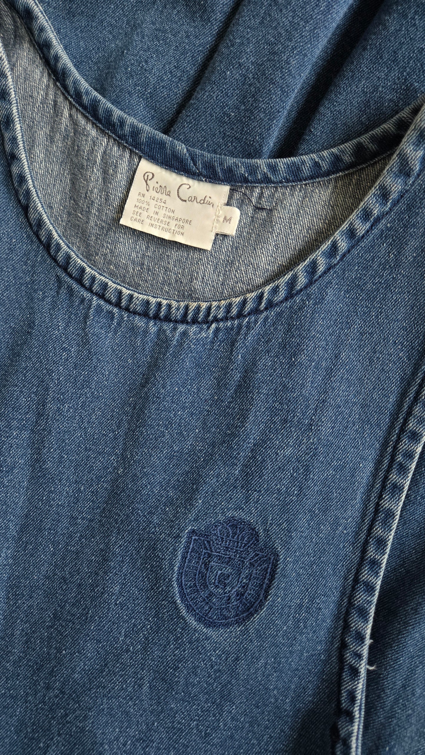 Pierre Cardin Vintage Denim Jumper Dress - M/L