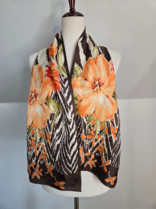 Adrienne Landau Vintage 100% Silk Scarf