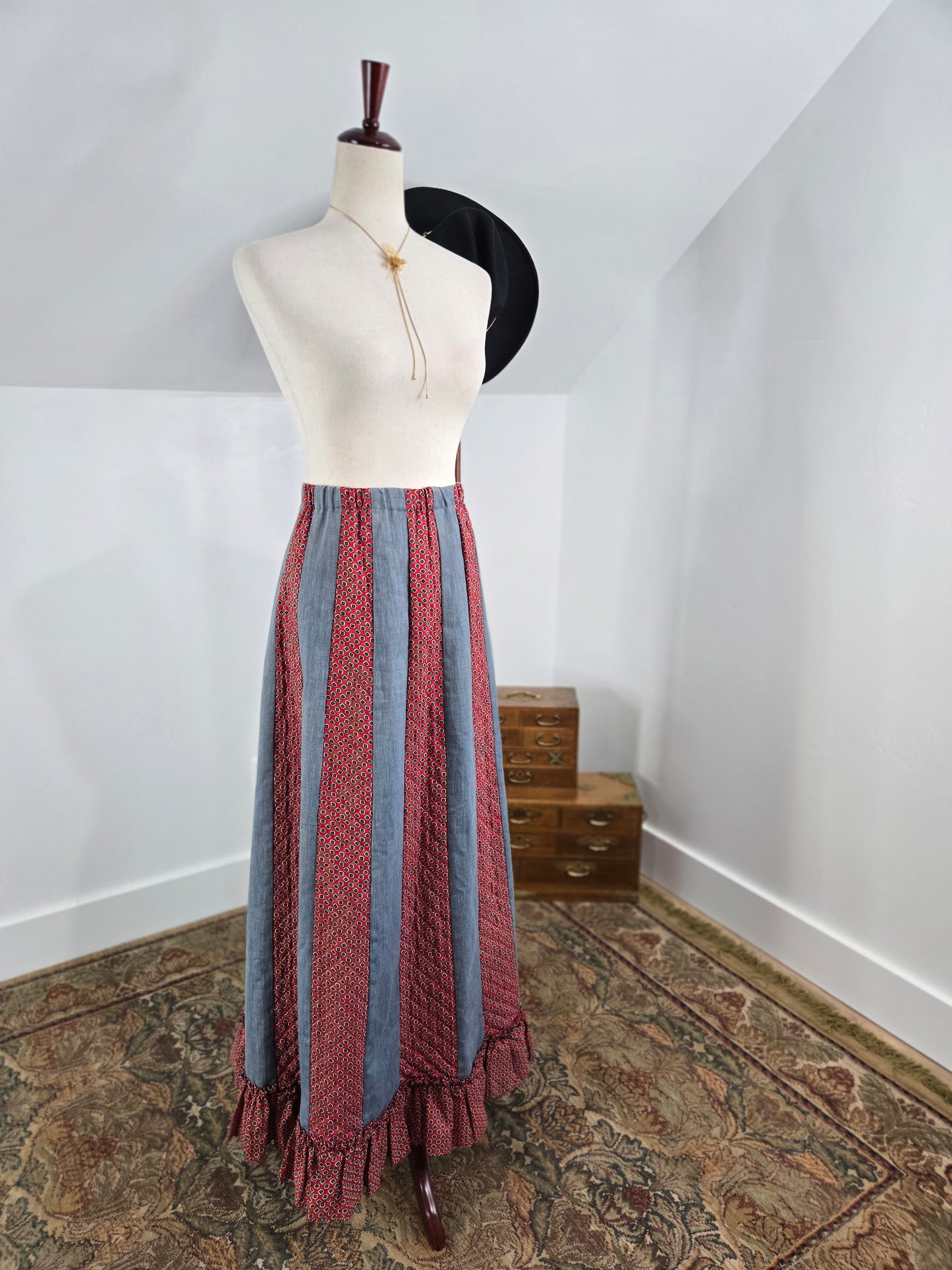 Chessa Davis Vintage Prairie Maxi Skirt - L/XL