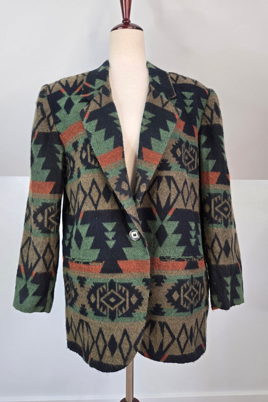 Options by Melrose Vintage 80s Southwest Blazer - Medium