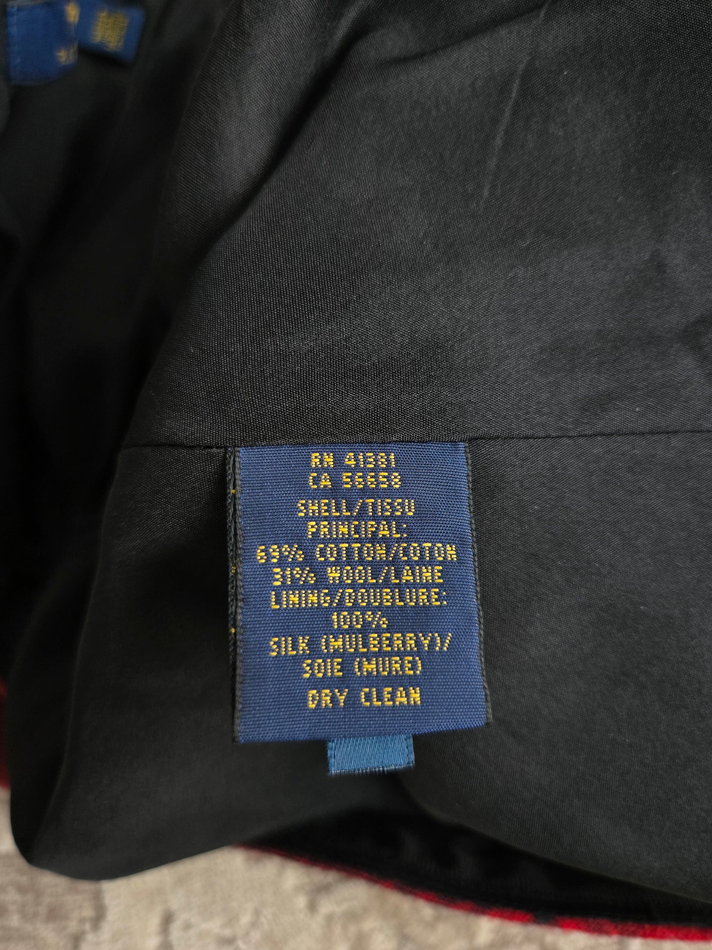 Polo Ralph Lauren Cotton/Wool/Silk Short Red Plaid Skirt - W30"