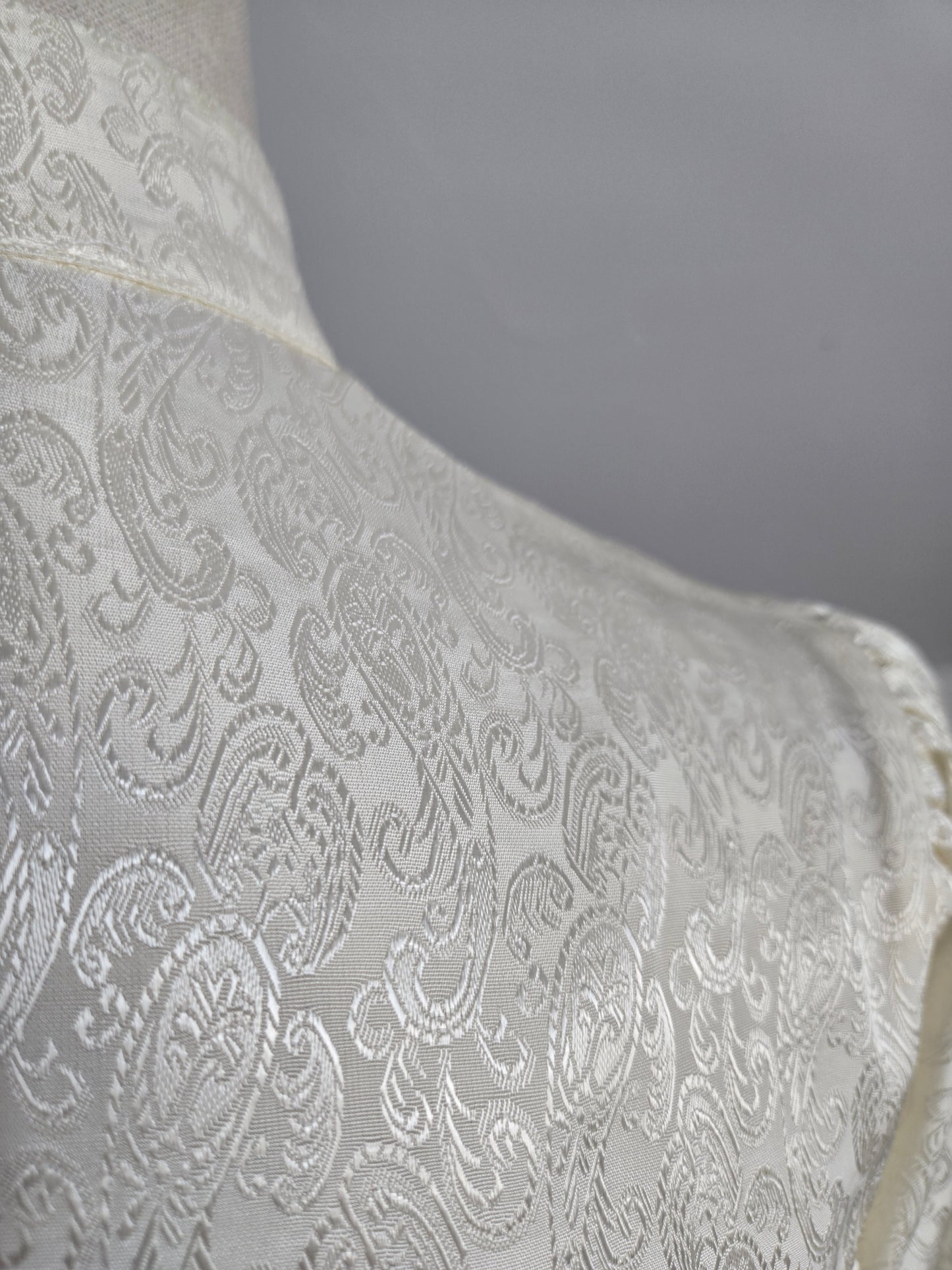 Vintage Edwardian Style Paisley Jacquard Top - Small