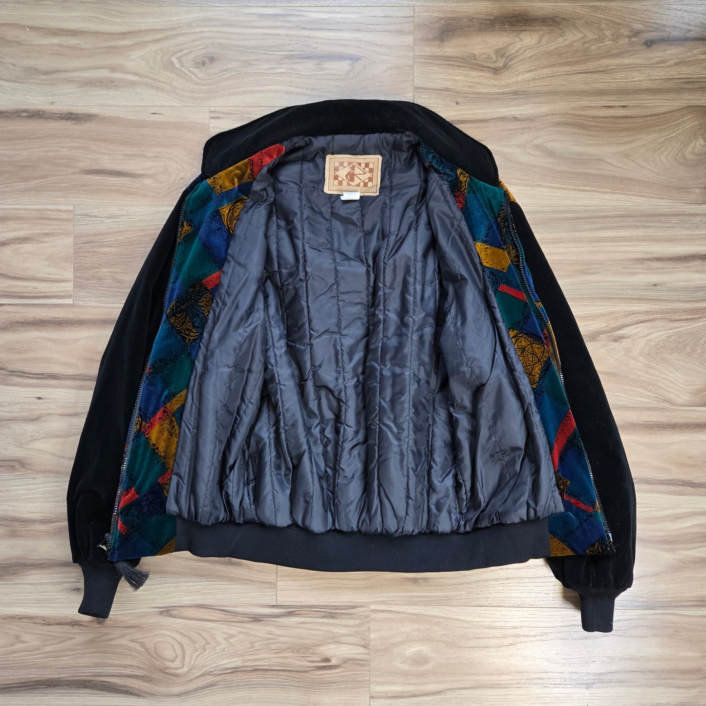 Rose Walker Western Velvet Bomber Jacket with Horse Hair Puller